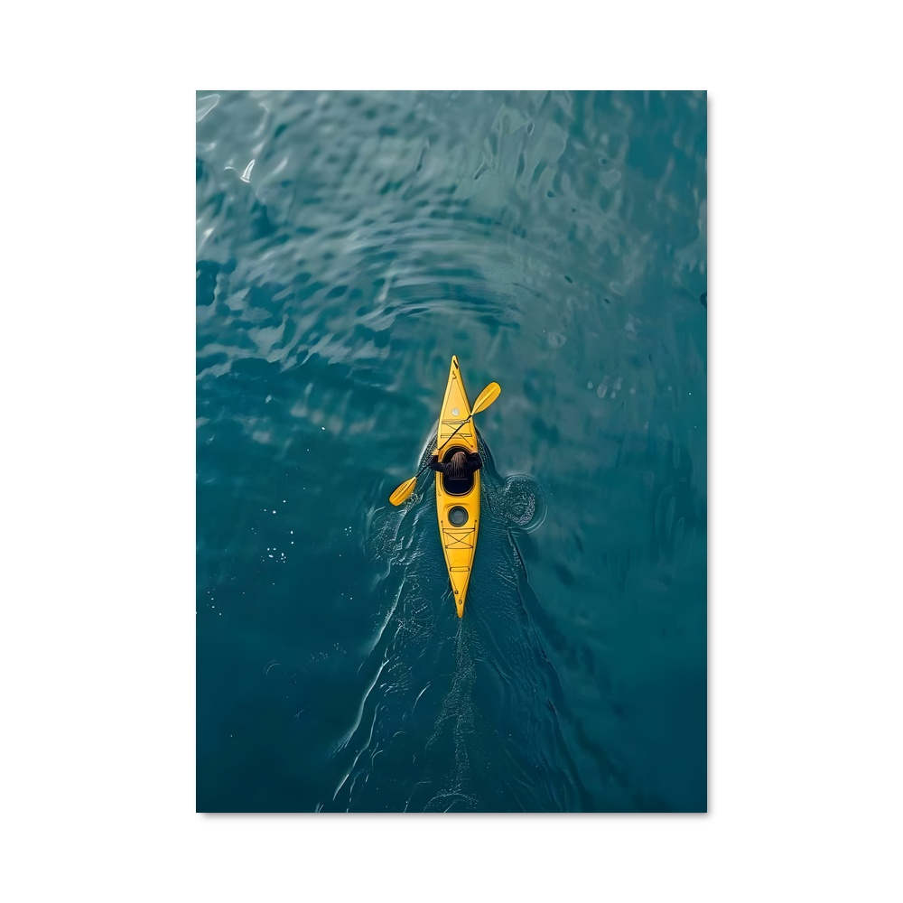 Poster Pagaie Jaune